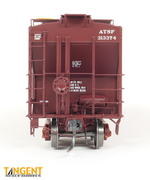 Tangent Scale Models 36372-10 - PS4750 Covered Hopper Atchison, Topeka and Santa Fe (ATSF) 313447 “GA-180 Delivery 1-1973” - HO Scale