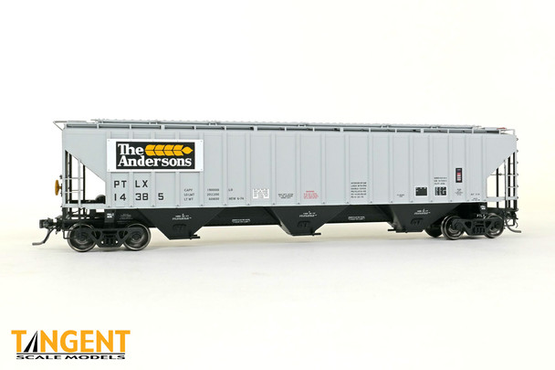 Tangent Scale Models 20084-01 - PS4750 Covered Hopper Pullman Transport Leasing (PTLX) 14385 “The Andersons 1974” - HO Scale