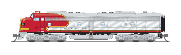 Broadway Limited 8840 - EMD E8A (DC Silent) Atchison, Topeka and