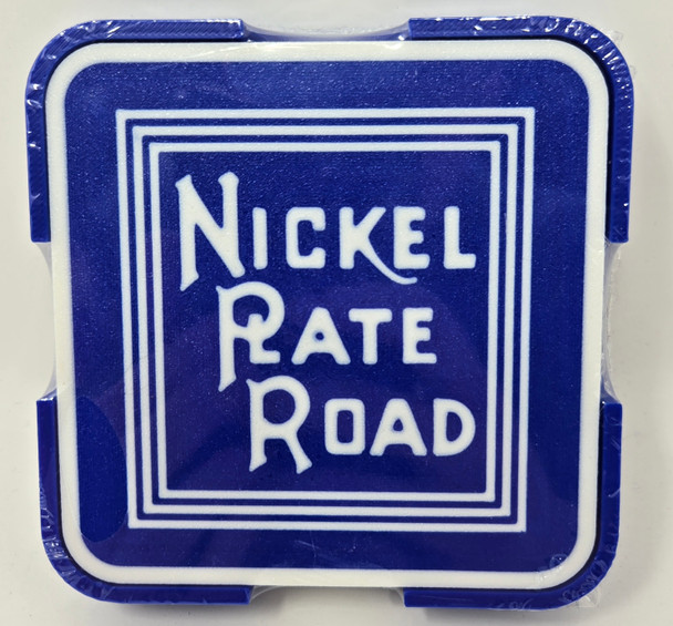 Paducah Custom Shops NPRRSQ01 - Coaster 4-Pack (Square) Nickel Plate Road (NKP)
