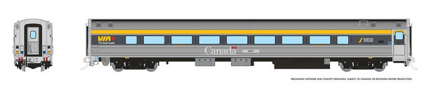 PRE-ORDER: Rapido 115132 - VIA HEP2 Coach VIA Rail Canada (VIA) 4003 Current Scheme (Grey) - HO Scale