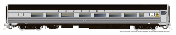 PRE-ORDER: Rapido 115182 - Budd Coach Southern (SOU) 819 - HO Scale