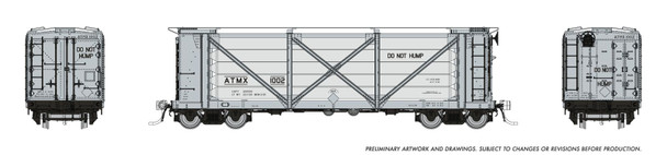 PRE-ORDER: Rapido 195001A-1002 - ACF Helium Car Atomic Energy Commission (ATMX) 1002 - HO Scale