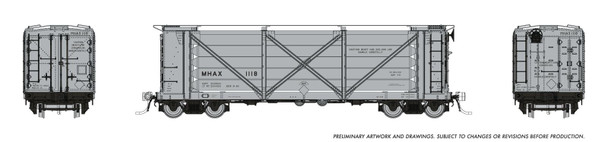 PRE-ORDER: Rapido 195005 - ACF Helium Car (6-pack) Bureau of Mines (MHAX) 1114, 1139, 1148, 1150, 1180, 1195 - HO Scale