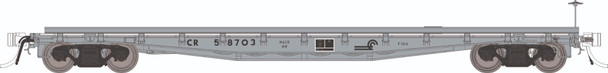 PRE-ORDER: Rapido 138108A-59001 - F30A 50' Flat Car MOW w/deck rails Conrail (CR) 59001 - HO Scale