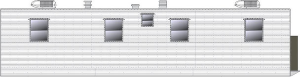 PRE-ORDER: Rapido 138201 - Office Trailer: Painted, unlettered  - HO Scale