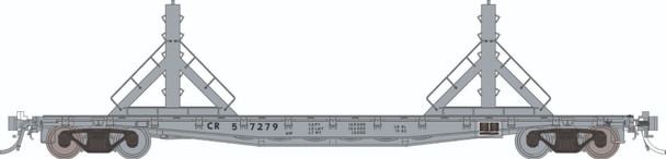 PRE-ORDER: Rapido 138403A-27283 - F30D 50' Rail Flat Car Conrail (CR) 27283 - HO Scale