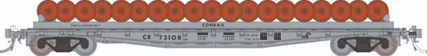 PRE-ORDER: Rapido 138504A-73149 - F30D 50' Wheel Flat Car Conrail (CR) 73149 - HO Scale