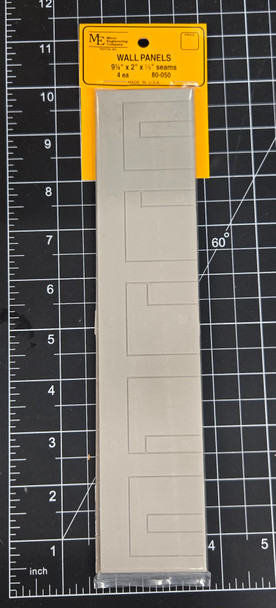 Micro Engineering 80-050 - Wall Panels 9 1/4" X 2" 1/8" seams (4)  - Multi Scale