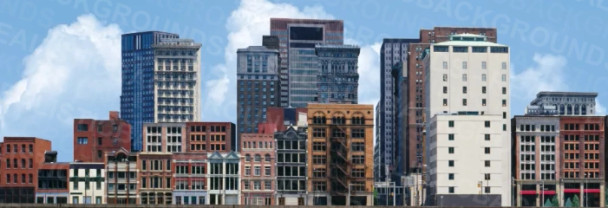 Realistic Backgrounds 704-02 - City Scene #2  - Multi Scale