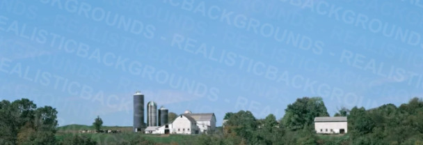 Realistic Backgrounds 704-08 - Farm Scene  - Multi Scale