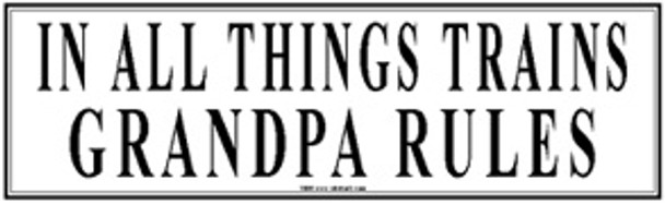 Rebel Rails 043 - Tin Sign Grandpa Rules  -