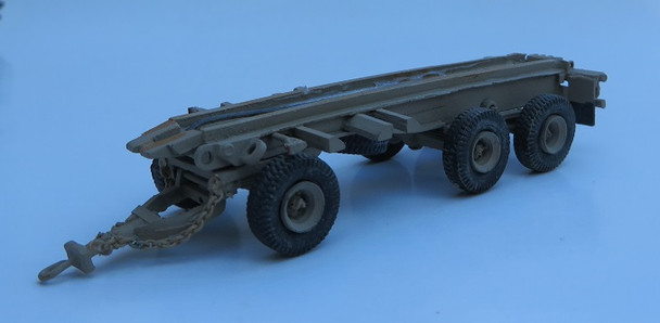 Trident Miniatures 81011 - Heavy Trailer M1076 3-Axle Wagon-Type Flatbed  - HO Scale Kit