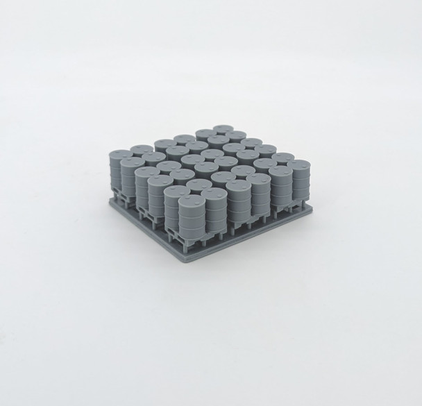 Whistle Stop Models HO1006 - Pallets with 55 Gallon Drums  - HO Scale