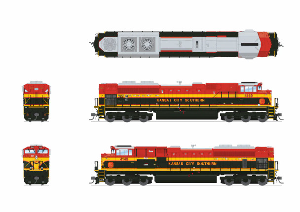 Broadway Limited 9765 - EMD SD70ACe (Paragon4 Sound/DC/DCC/Smoke) Kansas City Southern (KCS) 4156 - HO Scale