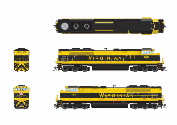 Broadway Limited 9783 - EMD SD70ACe (Paragon4 Sound/DC/DCC/Smoke) Norfolk Southern (NS) 1069 VGN Heritage - HO Scale