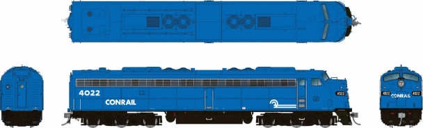 PRE-ORDER: Rapido 28329 - EMD E8A (DC Silent) Conrail (CR) 4022 - HO Scale