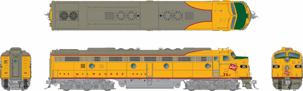 PRE-ORDER: Rapido 28821 - EMD E9A w/HEP (DCC and Sound) Milwaukee Road (MILW) 38C - HO Scale