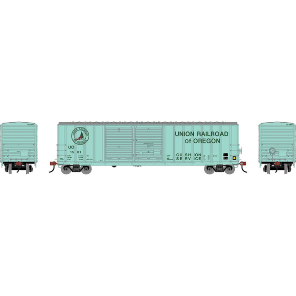 Athearn 1744 - 50' FMC 5077 Double Door Offset Box Car Union Railroad of Oregon (UO) 1503 - HO Scale