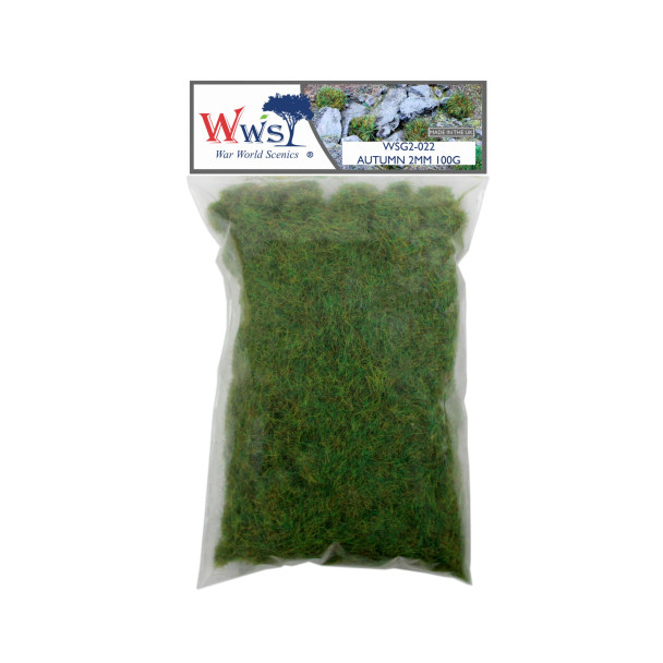 WWScenics WSG2-022 - 2mm Autumn Static Grass - 100g  - Multi Scale