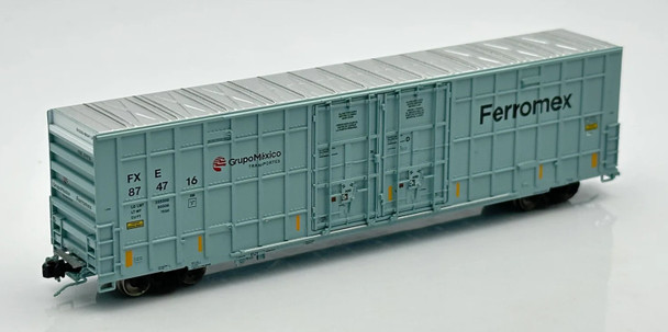 Aurora Miniatures 602076 - Greenbrier 7550cf 60' Plate F Boxcar Ferromex (FXE) 874735 - N Scale