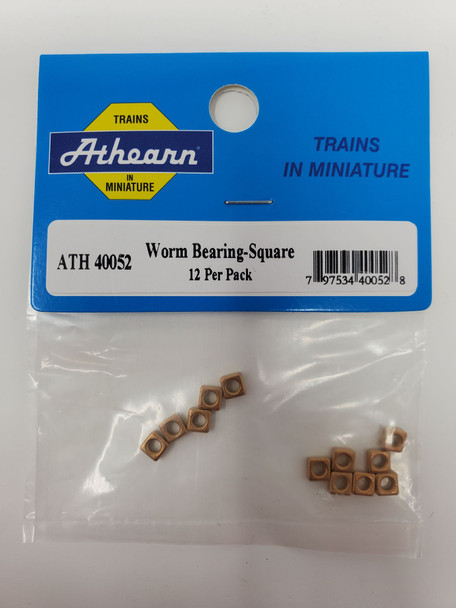 Athearn 40052 - HO Worm Bearing, Square (12pcs) - HO Scale