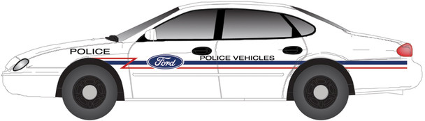 Atlas 60000166 - 1996 Ford® Taurus (2 pack) Ford Police Demonstrator  - N Scale