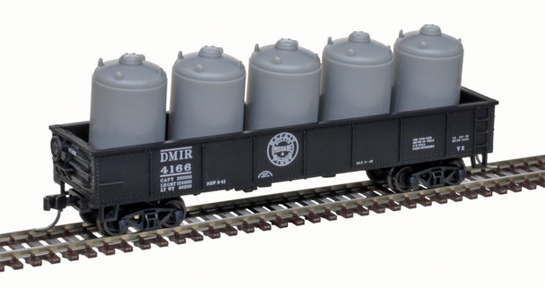 Atlas Trainman 50006751 - Trainman 42' Gondola w/ Cement Container Load Duluth Missabe & Iron Range (DM&IR) 4166 - N Scale