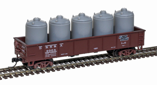 Atlas Trainman 50006753 - Trainman 42' Gondola w/ Cement Container Load Duluth, South Shore and Atlantic (DSS&A) 4099 - N Scale