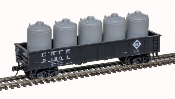 Atlas Trainman 50006754 - Trainman 42' Gondola w/ Cement Container Load Erie Railroad (ERIE) 51425 - N Scale