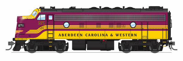 Broadway Limited 9682 - EMD F9A (DC Silent) Aberdeen, Carolina and Western (ACWR) 271 - HO Scale