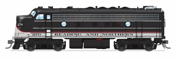 Broadway Limited 9708 - EMD F9A (DC Silent) Reading & Northern (RBMN) 270 - HO Scale