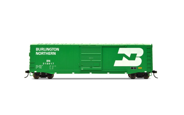 Rivarossi HR6637CTF - 50' Plug Door Boxcar Burlington Northern (BN) 318622 - HO Scale