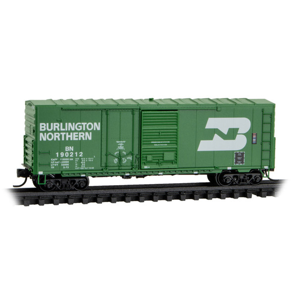Micro-Trains Line 19100010 - 40' Standard Boxcar Burlington Northern (BN) 190212 - N Scale