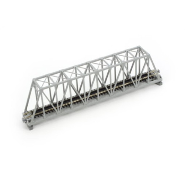 Kato 20-433 - 248mm (9-3/4") Single Truss Bridge Silver - N Scale