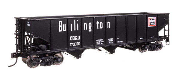 Walthers Mainline 910-56744 - 70-Ton AAR 3-Bay Open Hopper Chicago, Burlington & Quincy (CB&Q) 173141 - HO Scale