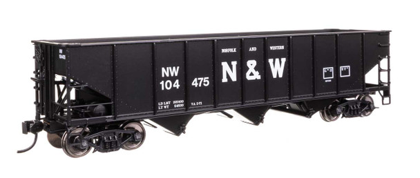 Walthers Mainline 910-56750 - 70-Ton AAR 3-Bay Open Hopper Norfolk & Western (NW) 104486 - HO Scale
