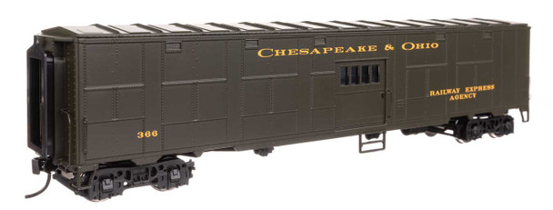 Walthers Proto 920-10842 - C&O-Style Express Boxcar Troop Sleeper Conversion Chesapeake & Ohio (C&O) (Green) 373 - HO Scale