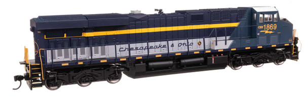 Walthers Mainline 910-20226 - GE ES44AC (DCC and Sound) CSX (CSXT) 1869 (Chesapeake & Ohio Heritage) - HO Scale
