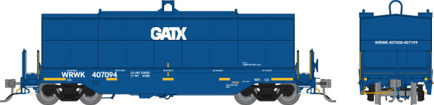 Rapido 168008A-407123 - Greenbrier Transverse Coil Car Warwick (WRWK) 407123 - HO Scale