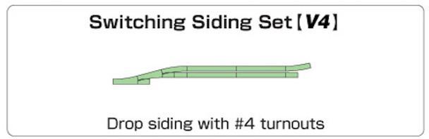 Kato 20-863 - V4 Switching Siding Set - N Scale
