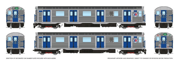 PRE-ORDER: Rapido 209006 - R32 "Brightliner" Subway 2-Car Set (DC Silent) NYCTA TA Logo: GG Brooklyn-Queens - HO Scale
