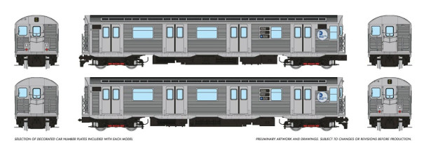 PRE-ORDER: Rapido 209314 - R32 "Brightliner" Subway 2-Car Set (Unpowered) MTA C 8th Ave/Fulton - HO Scale