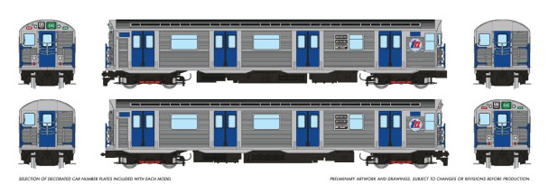 PRE-ORDER: Rapido 209506 - R32 "Brightliner" Subway 2-Car Set (DCC and Sound) NYCTA TA Logo: GG Brooklyn-Queens - HO Scale