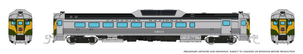 PRE-ORDER: Rapido 516526 - Budd RDC-2 (Ph 2) (DCC and Sound) Canadian National (CN) D204 Green - N Scale