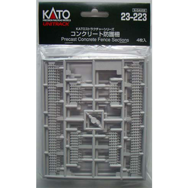 Kato 23-223 - Precast Concrete Fence sections - N Scale