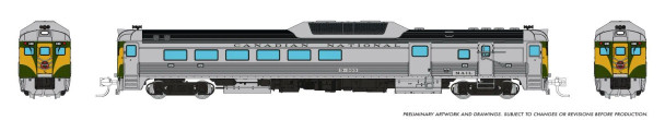 PRE-ORDER: Rapido 516556 - Budd RDC-3 (Ph 2) (DCC and Sound) Canadian National (CN) D303 Green Scheme - N Scale