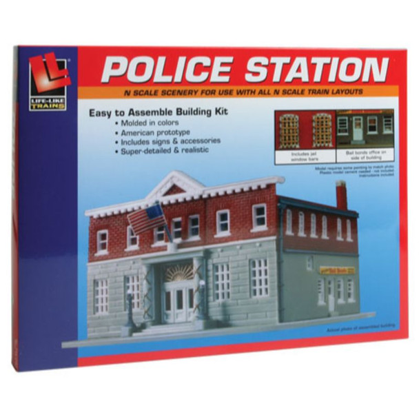 Life-Like 7481 - 5th Precinct Police Station   - N Scale Kit
