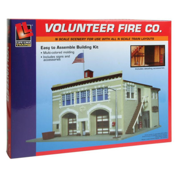 Life-Like 7483 - Volunteer Fire Company   - N Scale Kit