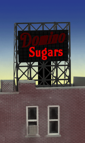 Miller Engineering #339020 - Animated Domino Sugars Billboard - N or Z Scale